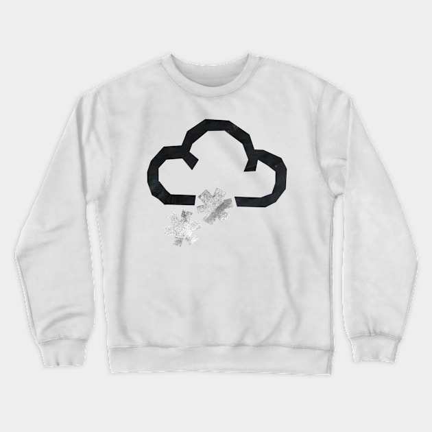 Snow cloud Crewneck Sweatshirt by Babban Gaelg